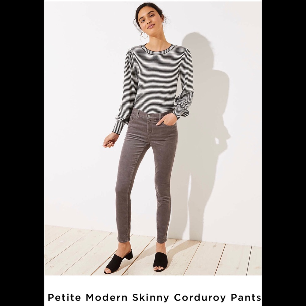 NWOT Ann Taylor Loft Modern Skinny Corduroy Pants